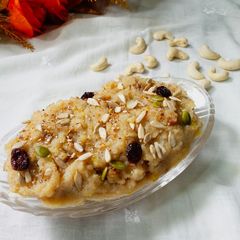 A picture of Rava banana halwa.