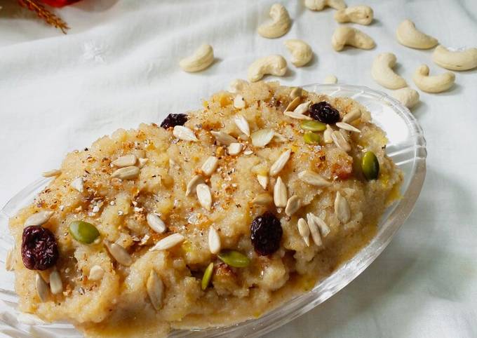 Rava banana halwa