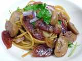 mushroom soy spaghetti