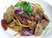 A picture of cilantro pasta