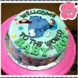 Rainbow cake dekor fondant