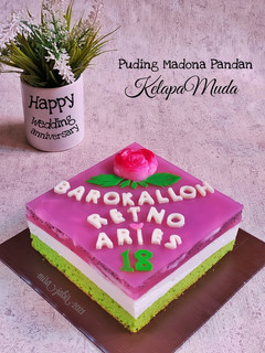 Foto resep Puding Madona Pandan Kelapa Muda