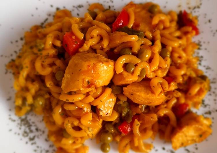 🍽Fideuá con solomillo de pavo🍽