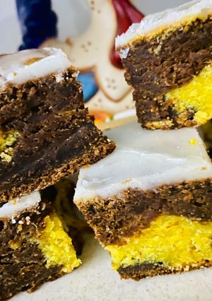 Una foto de TORTA DE NARANJA Y CHOCOLATE AMARGO (en licuadora)