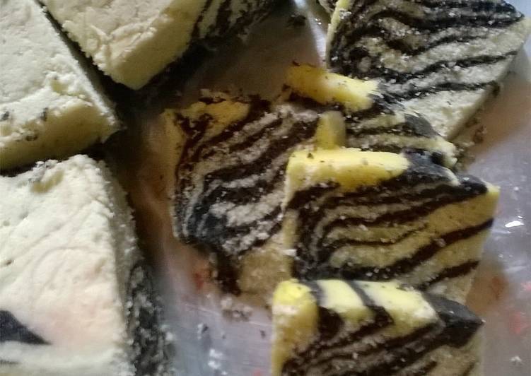 Cake Zebra kukus mudah bikin nya
