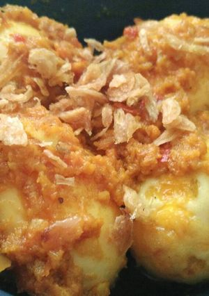 Foto resep Telor balado kuning
