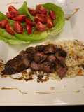 Lamb Tenderloin with a Whiskey Maple Syrup Sauce