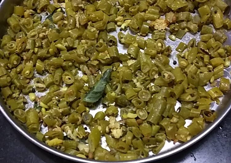 Simple Way to Prepare Quick Green beans palyam