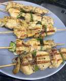 Brochetas de pollo