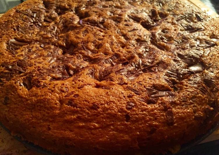 Bizcocho de zanahoria con chocolate
