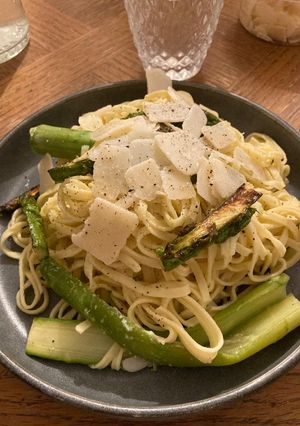 Une photo de Pâtes aux asperges