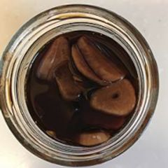 A picture of Garlic soy sauce, multi-purpose condiment.