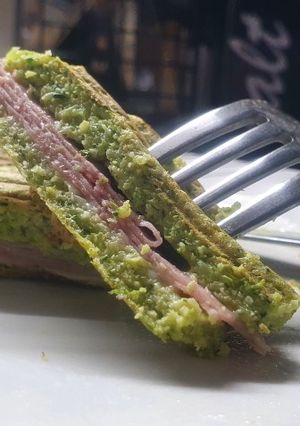 Una foto de Sándwich de brócoli