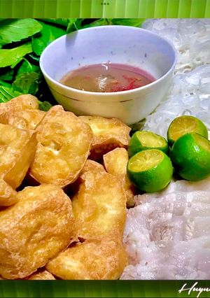 Hình của món Bún Đậu Thịt Luộc Mắm Tôm.