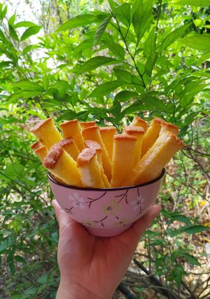 Hình của món Bánh mì giòn bơ đường.