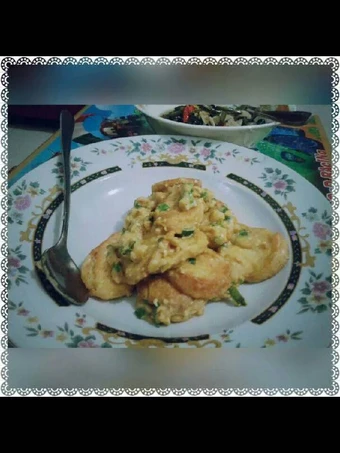 Langkah Gampang Menyiapkan Resep Tahu jepang telur asin ala d'cost yang Menggugah Selera Anti Ribet, Bisa Manjain Lidah