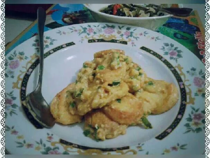 Langkah Gampang Menyiapkan Resep Tahu jepang telur asin ala d&amp;#39;cost yang Menggugah Selera Anti Ribet, Bisa Manjain Lidah