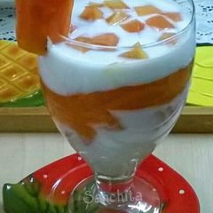 A picture of Papaya Orange Paradise Smoothie.