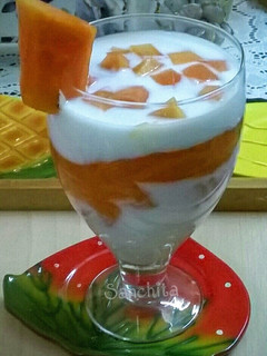 A picture of Papaya Orange Paradise Smoothie.