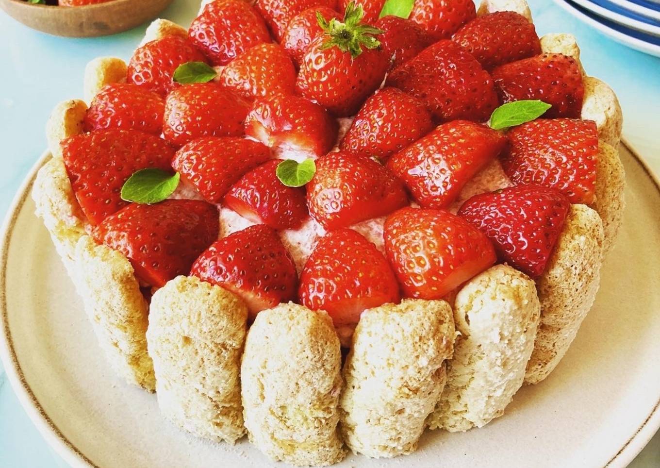 Charlotte aux fraises