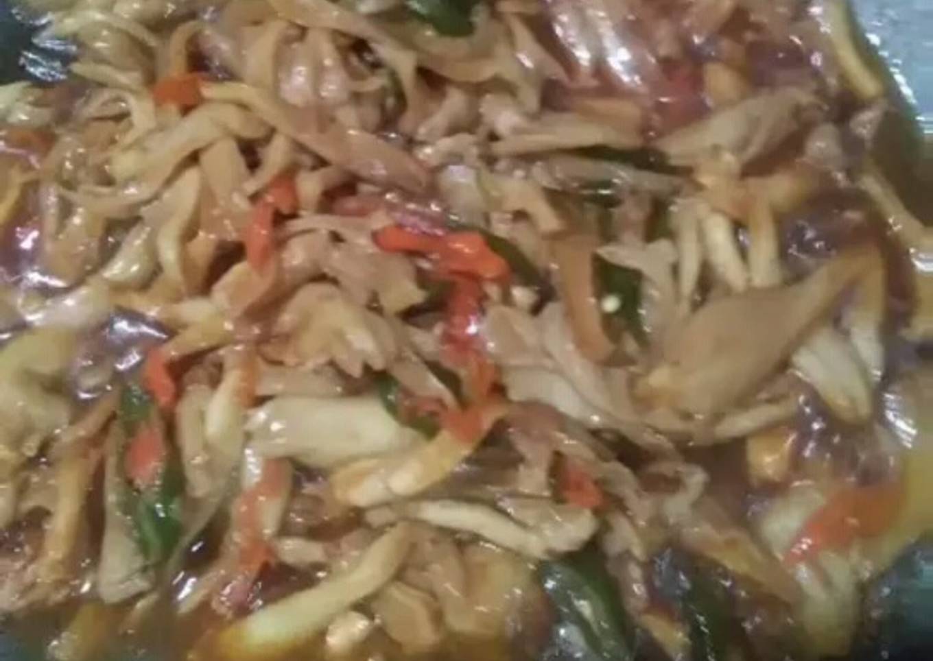 Tumis Pedas Jamur Tiram