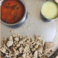 Spicy Achari Daal Baati A picture of Spicy Achari Daal Baati.