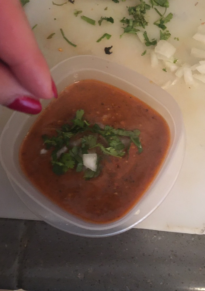 Una foto de Salsa roja tatemada