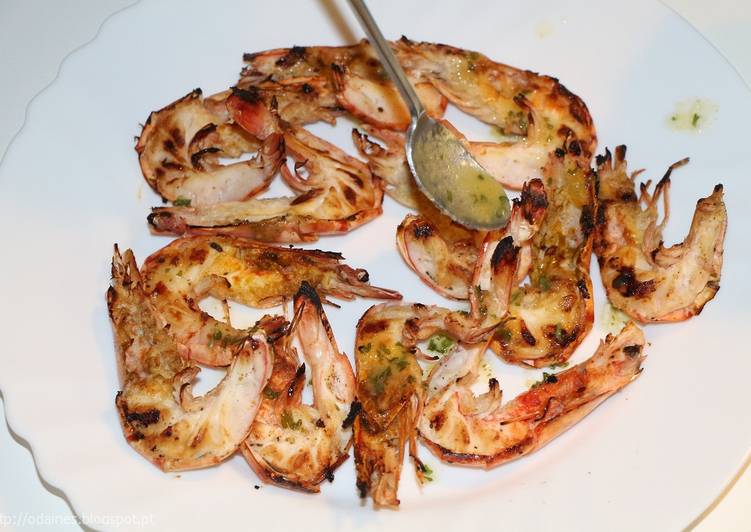 Camarao Grelhado Com Molho De Manteiga Receita Por O Diario Da Ines Cookpad