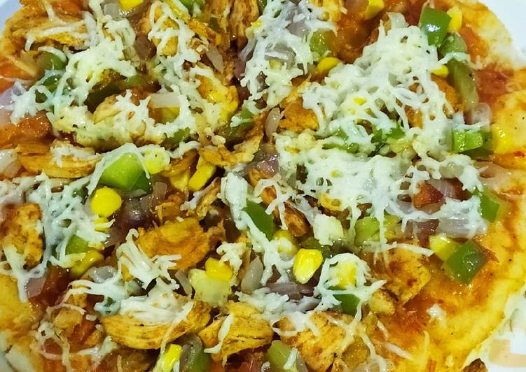 Recipe of Super Quick Homemade Chicken Pizza