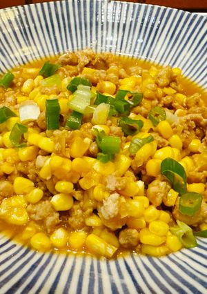 玉米炒絞肉 的食譜成品照片