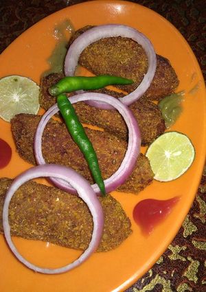 A picture of Rajma kebab.