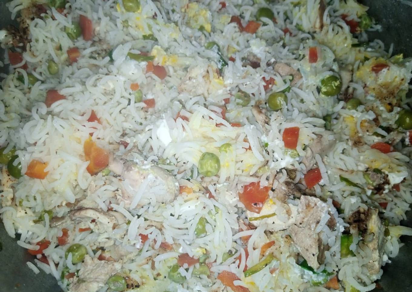 Chinese Rice mayo chicken