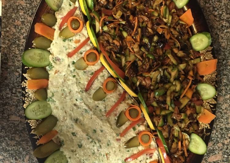 البيذنجانيه والبابا غنوج على طريقتي