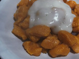 Ñoquis de zapallo con salsa blanca