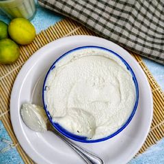 A picture of Homemade Mascarpone Cheese.