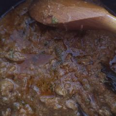 A picture of Lamb curry.
