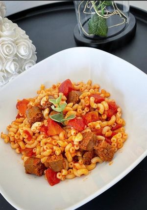 Une photo de Coquillettes merguez