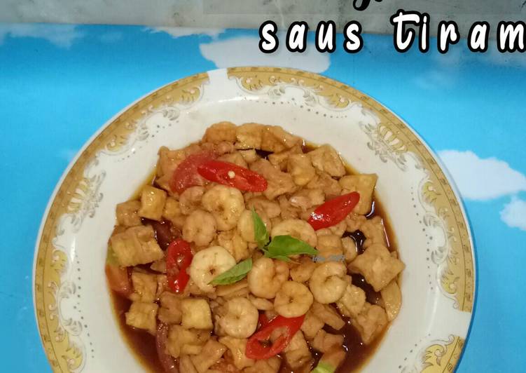 Udang Tahu saus tiram