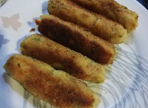 Una foto de Palitos de papa rellenos de panela