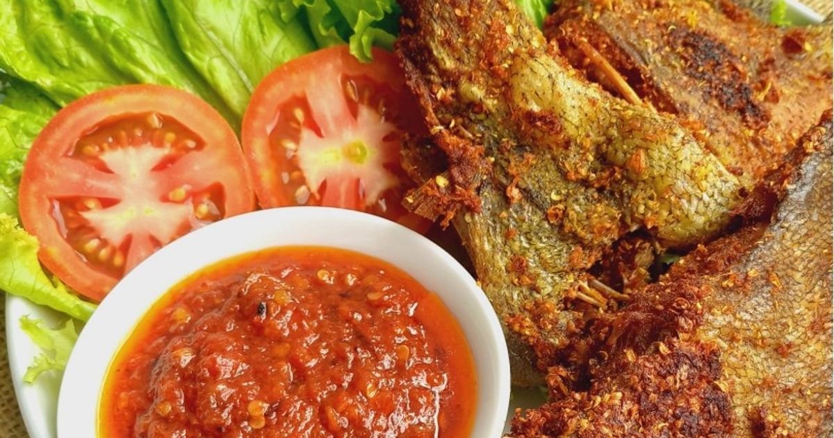 Ikan dorang goreng bumbu ketumbar