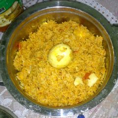 A picture of Egg biriyani.