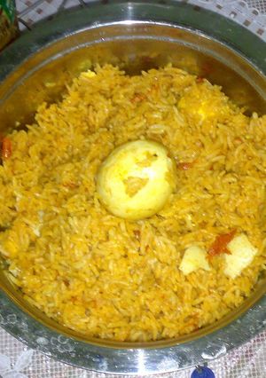 A picture of Egg biriyani.