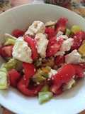 Favorite Tomato Salad 🍅🥒🧀