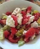 Favorite Tomato Salad 🍅🥒🧀