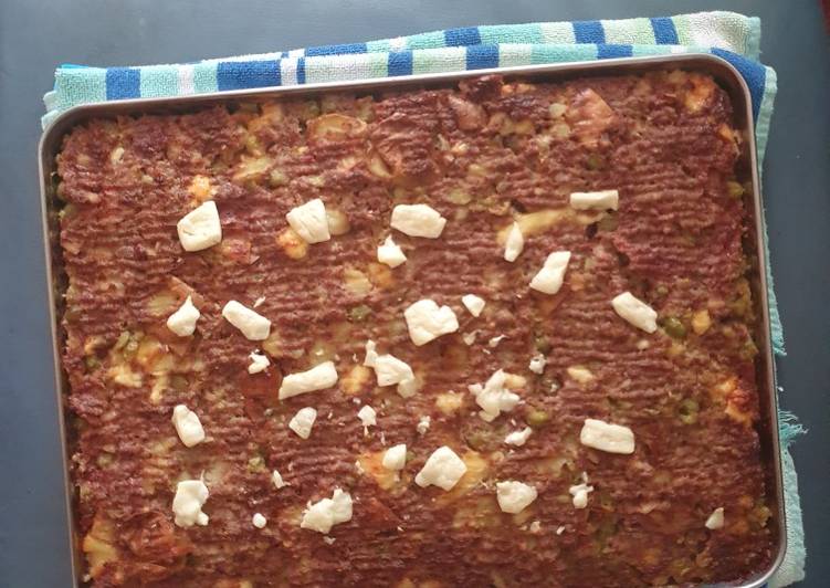 Easiest Way to Prepare Perfect C.J.P. Beef an Marrowfat Pea Tray Bake