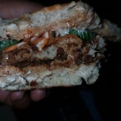 A picture of Fish burger.