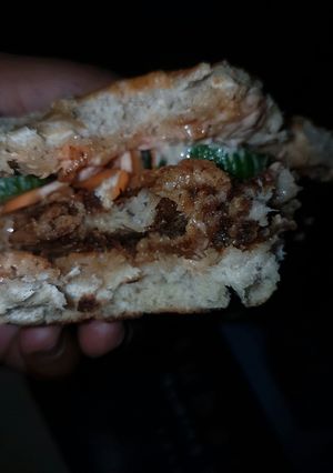 A picture of Fish burger.