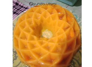 Foto resep Puding mangga, segerrr bgt, tanpa perisa mangga