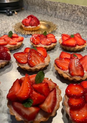 صورة لوصفة ميني تارتولات بالفراولة 🍓