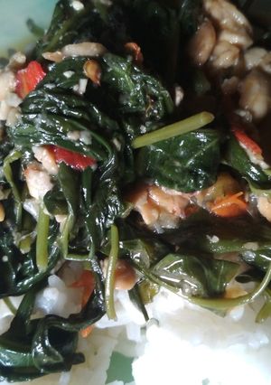 Foto resep Tumis Kangkung Mix Tempe